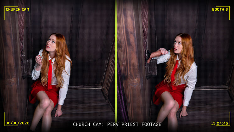  Scarlet Skies and PervPriest: Braless and Thong