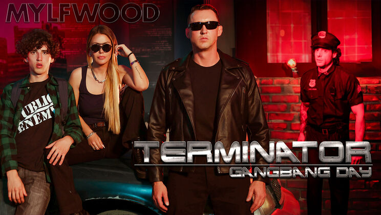 Terminator's Wild Day: Facial, Blowjob, and More
