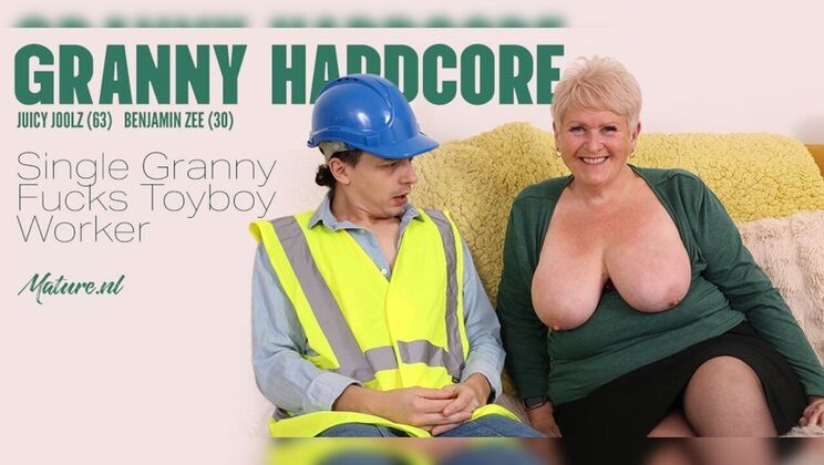 Busty British Granny Juicy Joolz Fucked Hard by Construction Worker