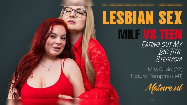 Blonde and redhead lesbians lick each other's wet clits