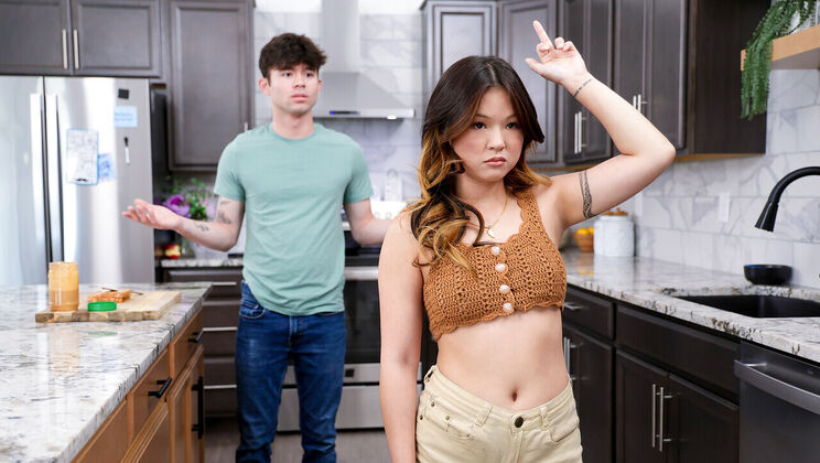 Stepbro Enzo East Wakes To Hairy Pussy - Lulu Chu's Morning Treat