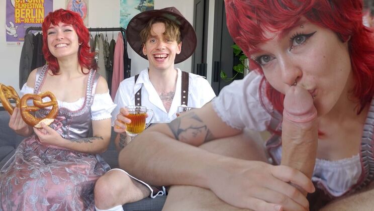 Fucktoberfest Fun – Colorful Hair Babe