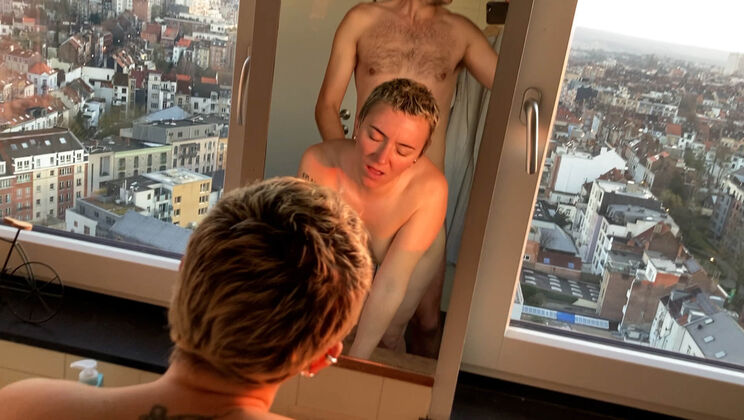 Doggy Style With A View: Moaning & Masturbation