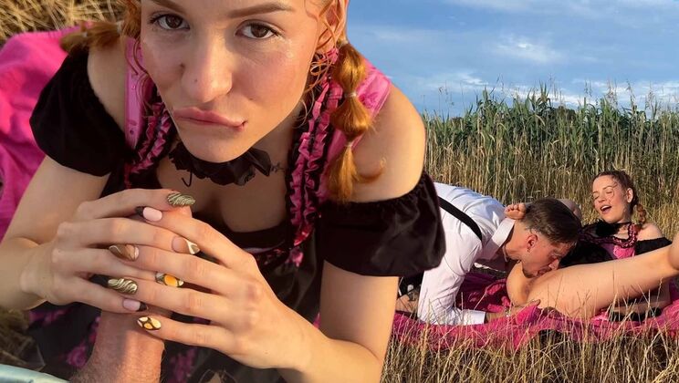 Redhead Mia's Costume Fuck & Cum Swallow